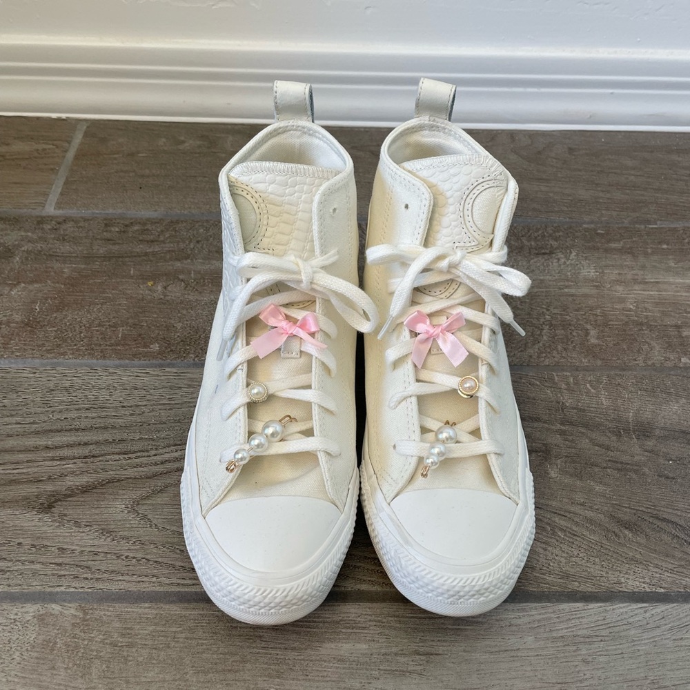 Converse White High-Top Sneakers
